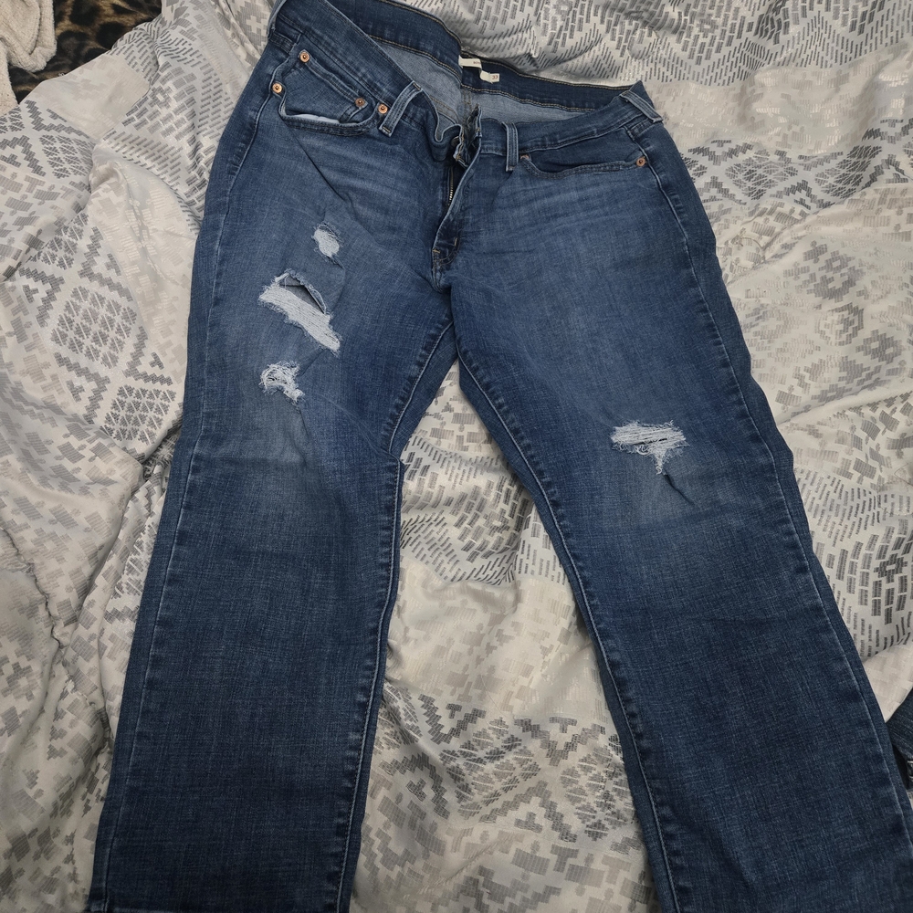 Levi's Blue Boyfriend Jeans